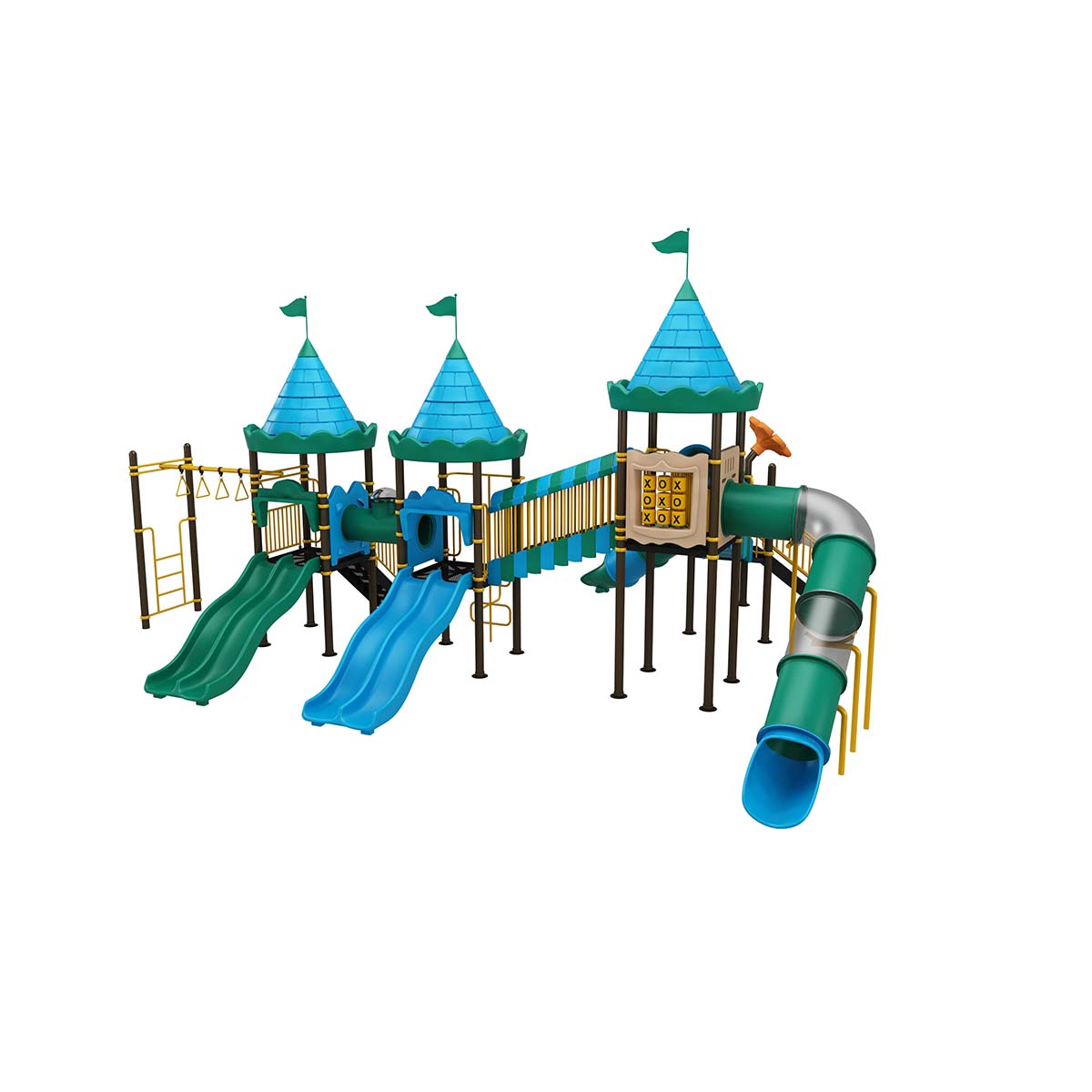 OK PLAY ALCAZAR - OK Play Castle Series outdoor multiplay structure