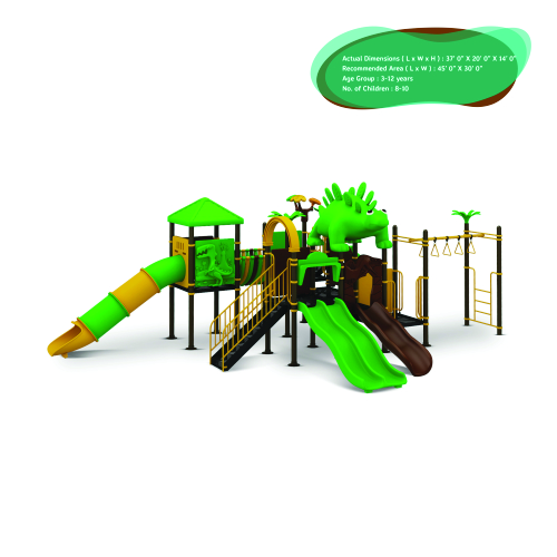 OK PLAY BARNEY - OK Play Dinosaur Series outdoor multiplay structure