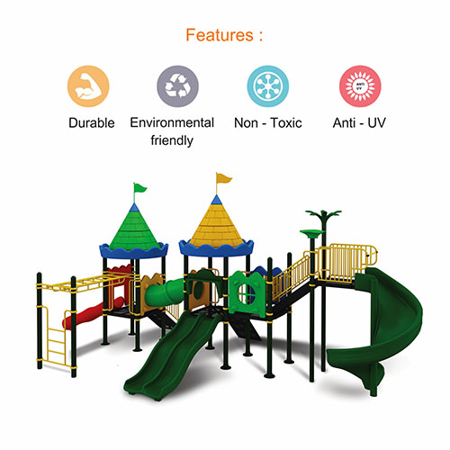 OK PLAY CORTEGE - OK Play Castle Series outdoor multiplay structure