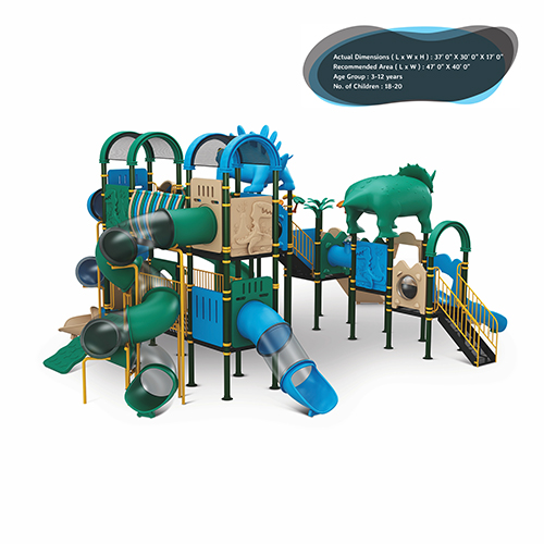 OK Play Dinosaur Series outdoor multiplay structure for schools and parks