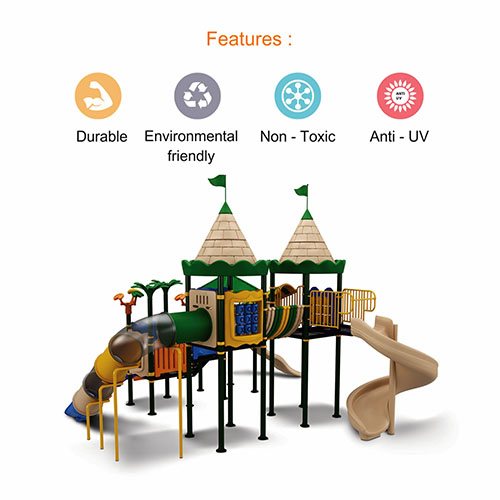 OK PLAY DEN - OK Play Castle Series outdoor multiplay structure