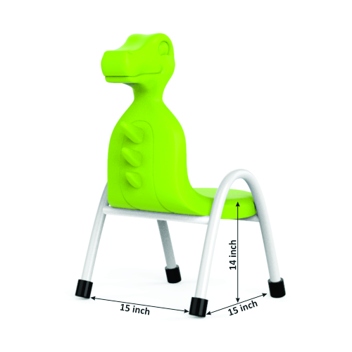 OK Play OK PLAY DINO CHAIR-GREEN-14″ - School Chair