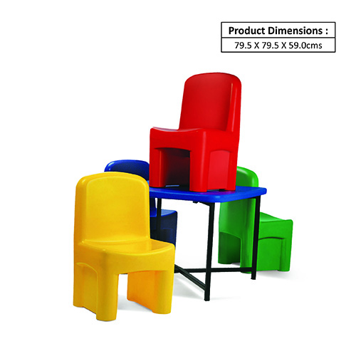 OK Play OK PLAY GENIUS GROUP SET OF FOUR CHAIR AND TABLE - Special Education Furniture