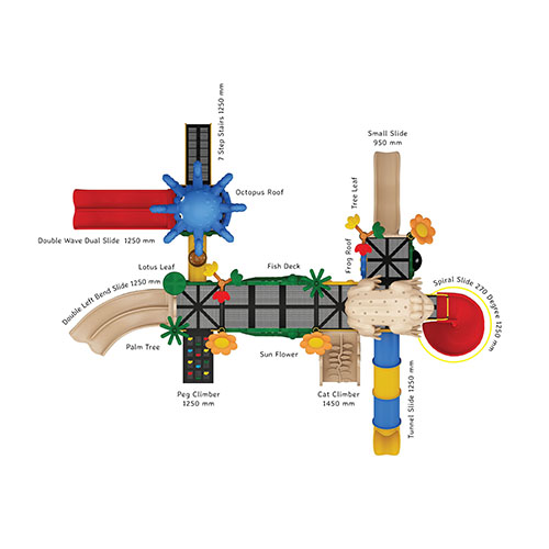 OK PLAY IRIS - OK Play Nature Series outdoor multiplay structure