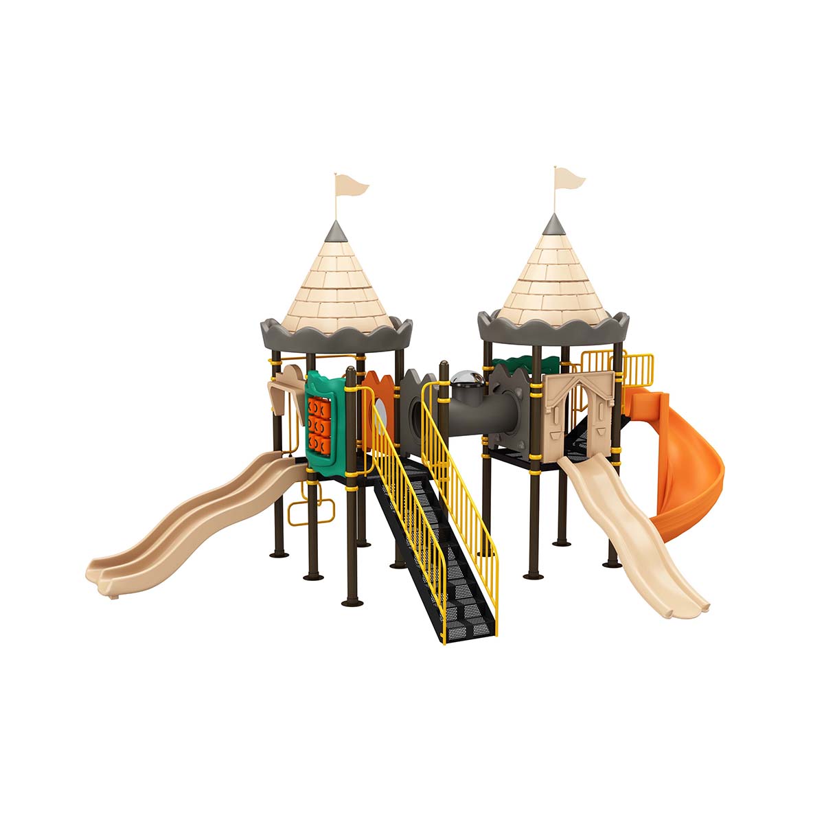 OK PLAY MANOR - OK Play Castle Series outdoor multiplay structure