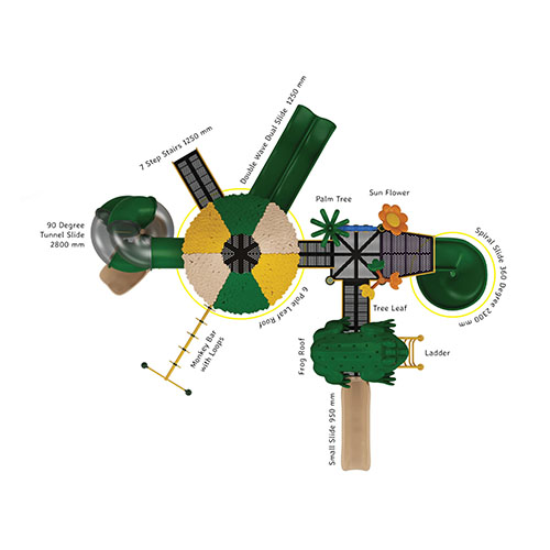 OK PLAY MEADOW - OK Play Nature Series outdoor multiplay structure