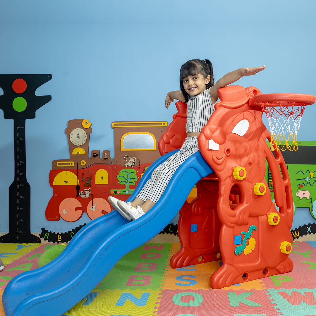 OK PLAY RABBIT SLIDE – BLUE/RED - Slides