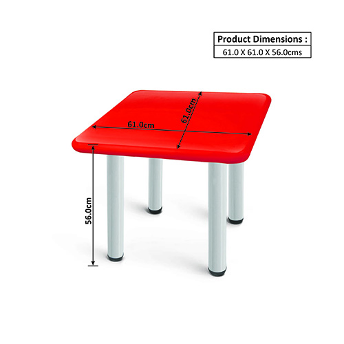 OK Play OK PLAY SQUARE TABLE – RED - Teacher-Area Furniture