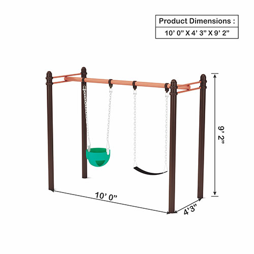 OK PLAY SWING-A-ONE | ECONOMY MODEL – 8 - Outdoor Play Structures