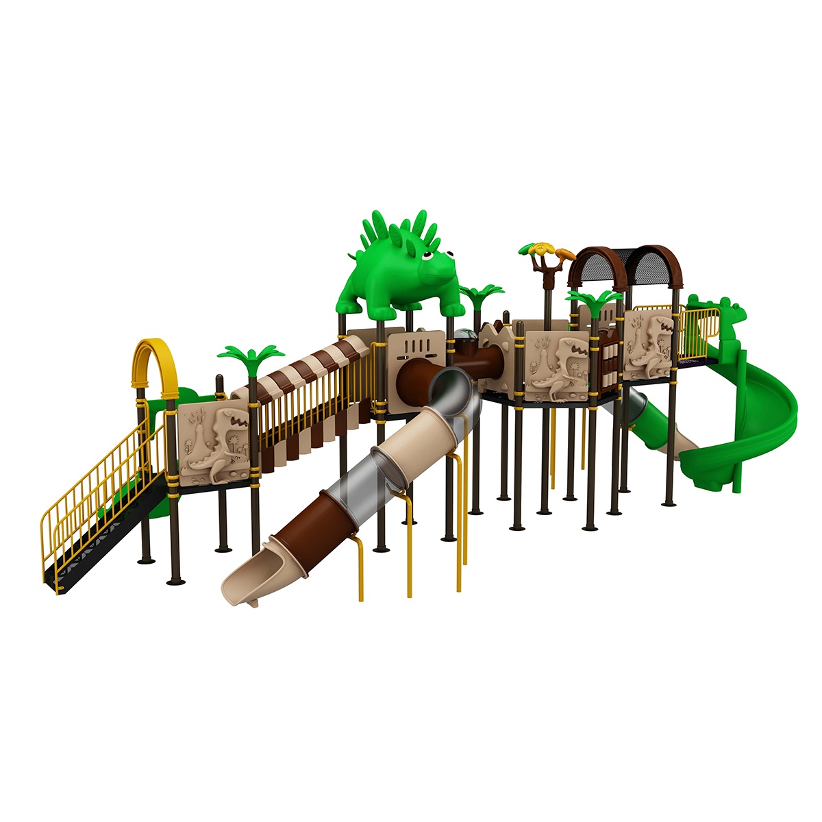 OK PLAY TRICERO - OK Play Dinosaur Series outdoor multiplay structure