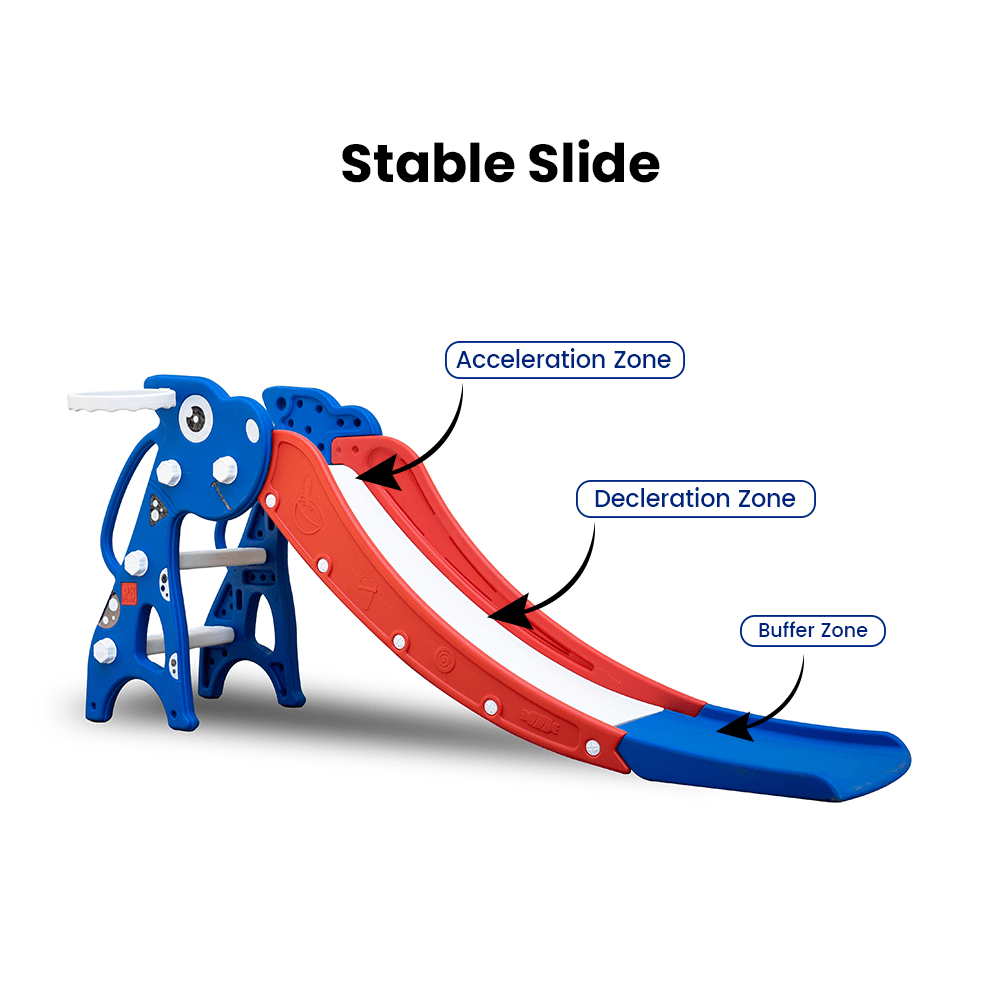 OK Play Dino Slide – Red /Blue - Multiplay & Combo Systems