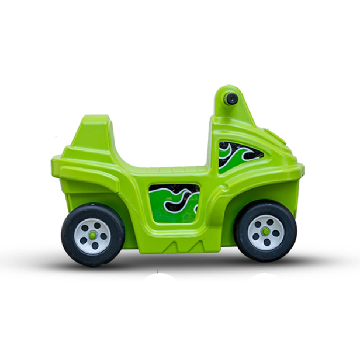 Ok Play Coaster Car l ATV Style Push Ride On Toy Car For Toddler 2-4 Age Kids (Green Colour) - Ride-On Toys
